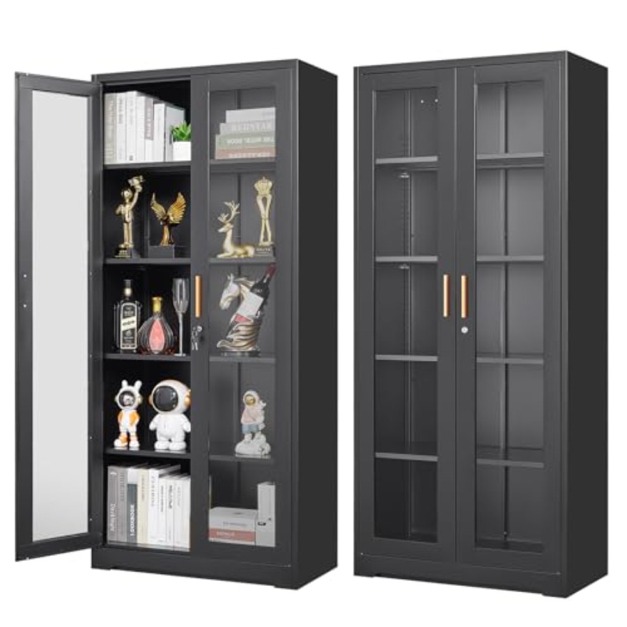 Glass Cabinet Display - Металлический стеклянный витринный шкаф 71 для