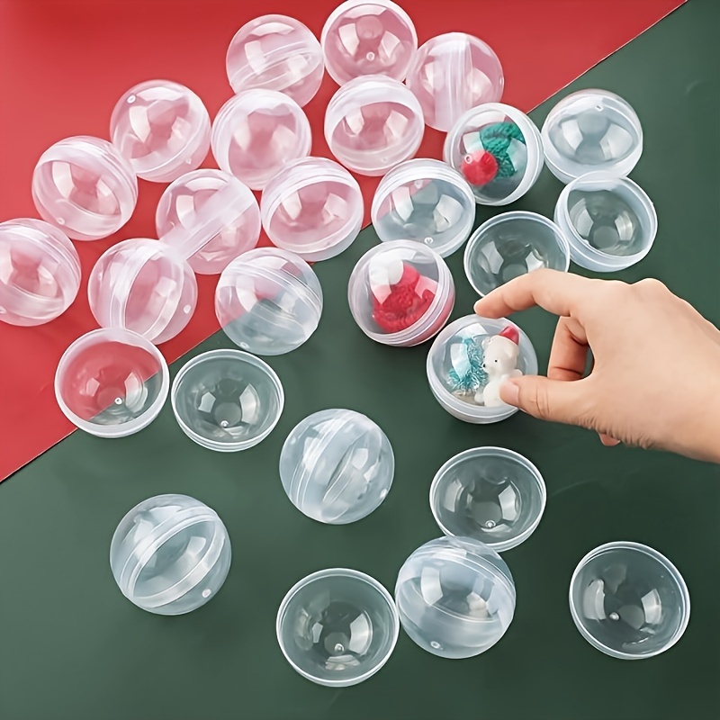 Prize Capsule Toy Machine - 100 шт., прозрачные пластиковые круглые капсулы,