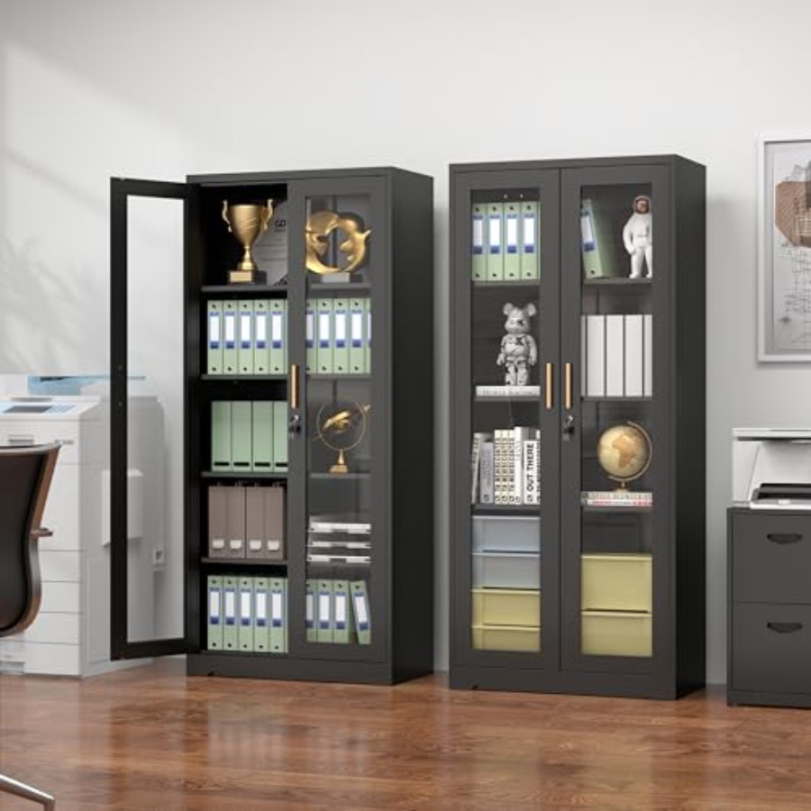 Металлический стеклянный витри – обзор и цена Glass Cabinet Display