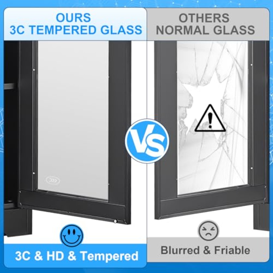 Металлический стеклянный витри – обзор и цена Glass Cabinet Display