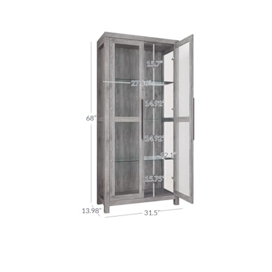 68 Стеклянный шкаф-витрина Ava – обзор и цена Glass Cabinet Display