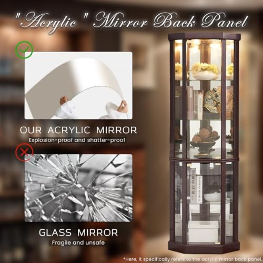 Угловой витринный шкаф для гос – обзор и цена Glass Cabinet Display