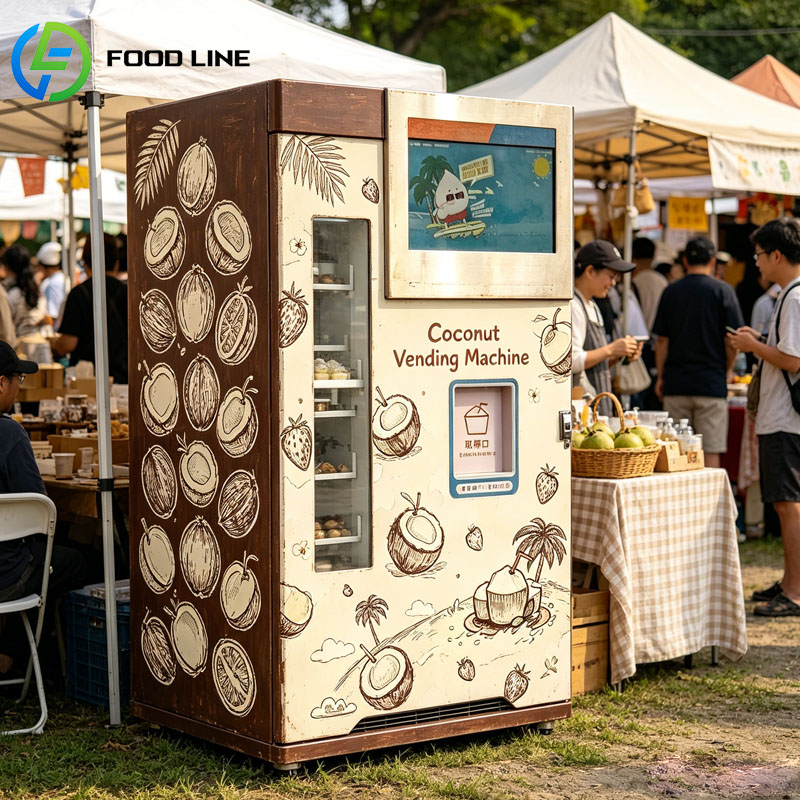 Автомат для продажи свежих кок – обзор и цена Open Vending Machine