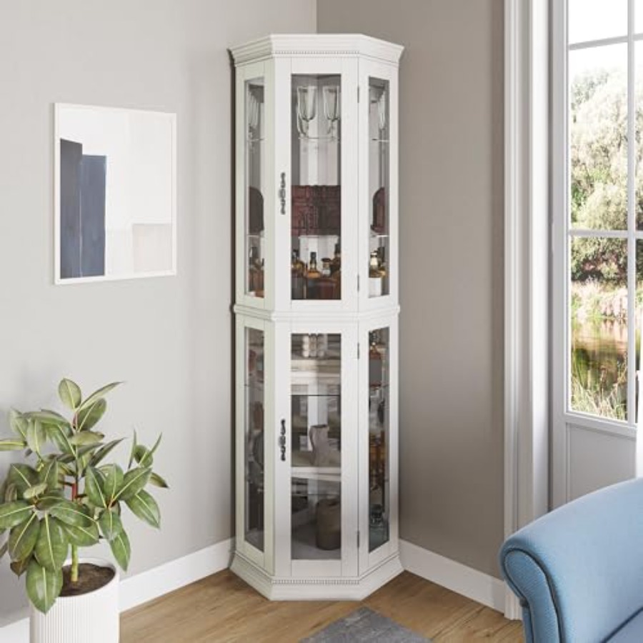 Освещённый трехсторонний стекл – обзор и цена Glass Cabinet Display
