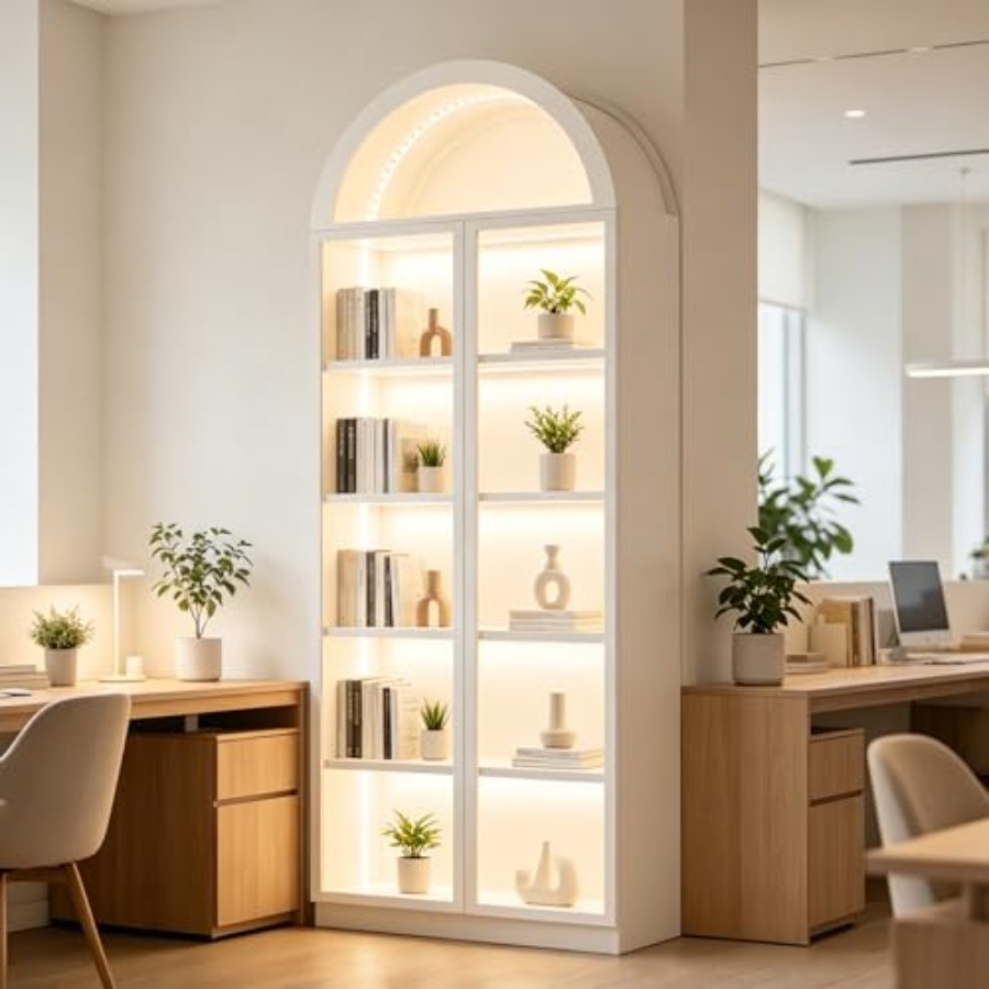 Арочная витрина для гостиной и – обзор и цена Glass Cabinet Display