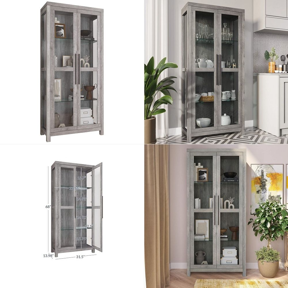 Стеклянная витрина, высокий шк – обзор и цена Glass Cabinet Display