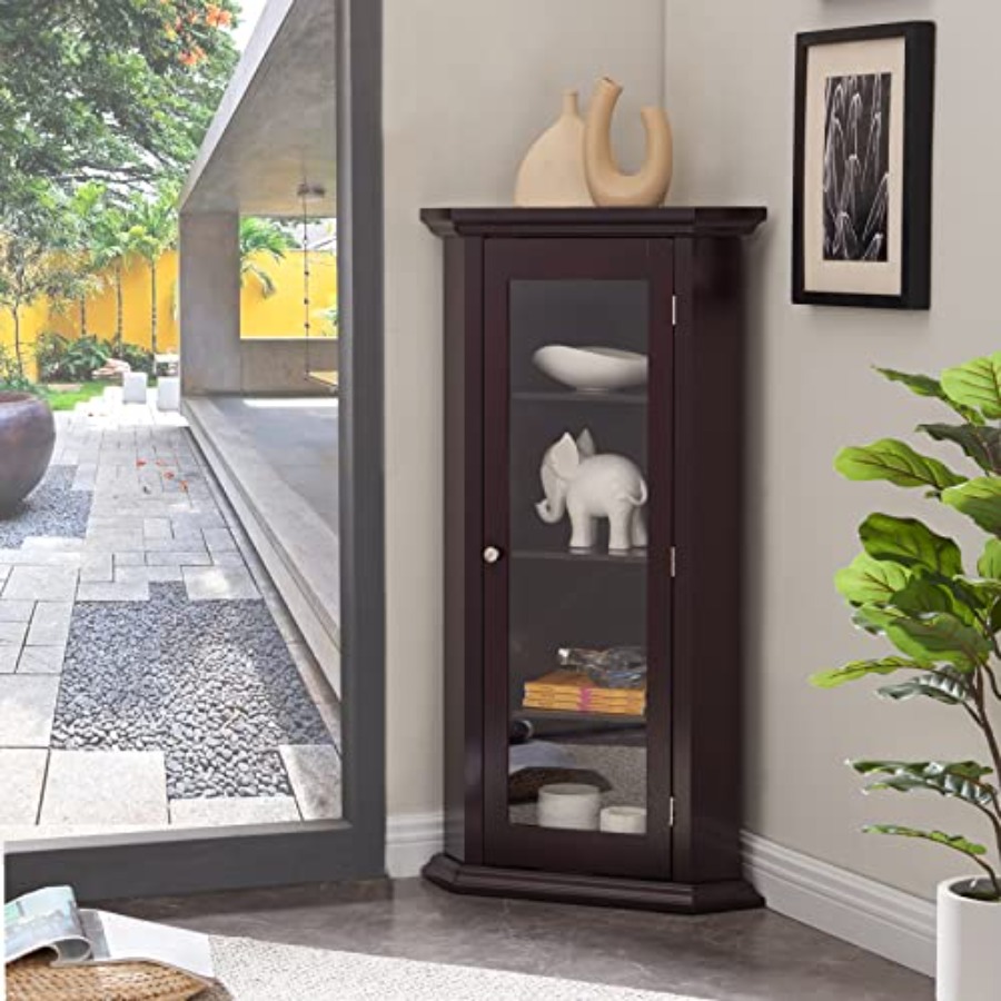 Угловой витринный шкаф для гос – обзор и цена Glass Cabinet Display