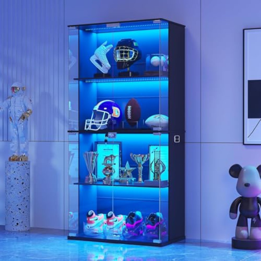 Черный витринный шкаф с стекля – обзор и цена Glass Cabinet Display